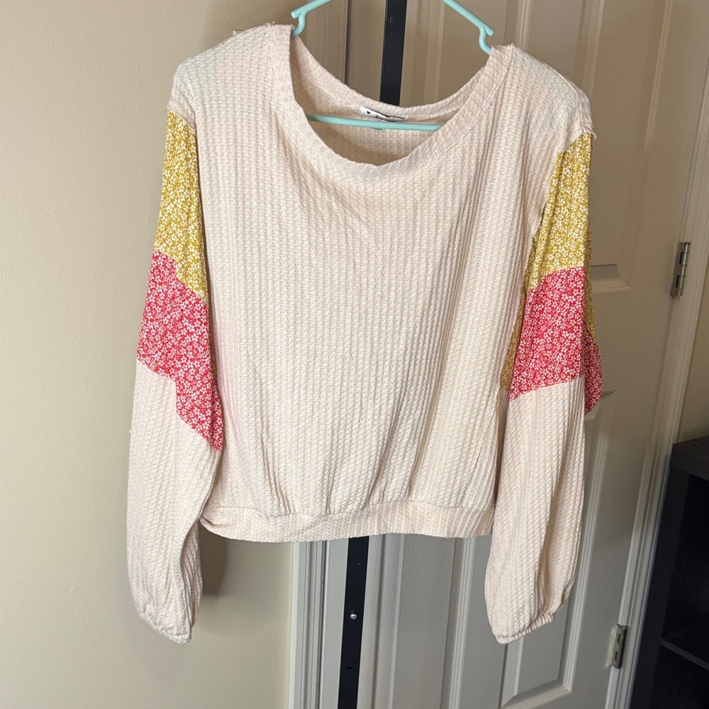 Vibrant Patchwork Women's Blouse - image 1